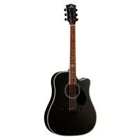 KEPMA D1C Black Matt Гитара акустическая Dreadnought, цвет черный матовый