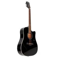 KEPMA D1CE K10 PRO Black Matt Гитара трансакустическая Dreadnought, цвет черный матовый