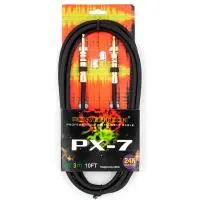 LEEM PWT-3.0SS Powertech Шнур инструментальный JACK 1/4"(прямой) ⇔ JACK 1/4"(прямой), 3 метра