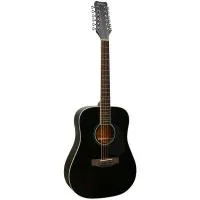Martinez W-1212/BK Гитара акустическая 12 струн, Dreadnought, цвет черный