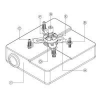 SMS Projector Unislide Silver Крепление для проектора