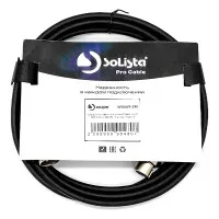 SOLISTA WX009-3M Шнур микрофонный/коммутационный  XLR (M) ⇔ XLR (F), 3 метра, чёрный