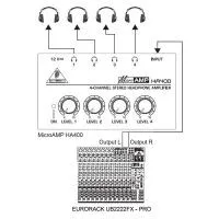 Усилитель для стереонаушников BEHRINGER HA 400 MICRO