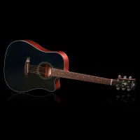 KEPMA EDCE PLUS K10 PRO Black Matt Гитара трансакустическая Dreadnought, цвет черный матовый