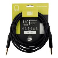 LEEM GCI-3 Шнур инструментальный JACK 1/4" (прямой) ⇔ JACK 1/4" (прямой), 3 метра, чёрный